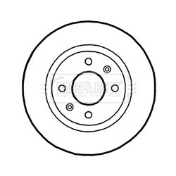 Brake Disc BORG & BECK BBD4701 OE Ref 517120X700