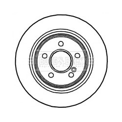 Brake Disc BORG & BECK BBD4703 OE Ref 204 423 0712