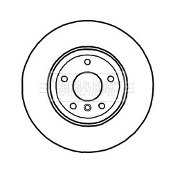 Brake Disc BORG & BECK BBD4704 OE Ref 34216855003
