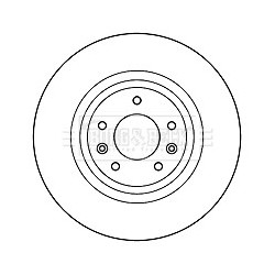 Brake Disc BORG & BECK BBD4706 OE Ref F15733251A