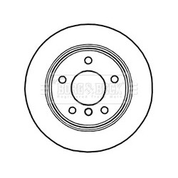 Brake Disc BORG & BECK BBD4707 OE Ref 34216766225