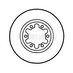 Brake Disc BORG & BECK BBD4708 OE Ref 402069X404