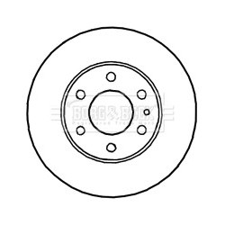 Brake Disc BORG & BECK BBD4709 OE Ref 504121605