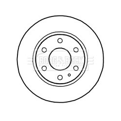 Brake Disc BORG & BECK BBD4710 OE Ref 2996028