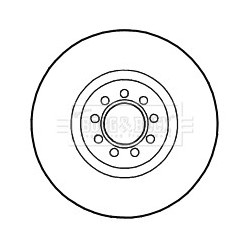 Brake Disc BORG & BECK BBD4711 OE Ref 504121612
