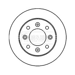 Brake Disc BORG & BECK BBD4713 OE Ref 277942103704 BORG & BECK