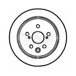 Brake Disc BORG & BECK BBD4714 OE Ref 4243130280