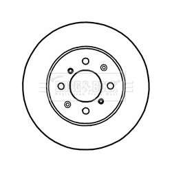 Brake Disc BORG & BECK BBD4716 OE Ref 45251SAAG50