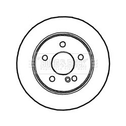 Brake Disc BORG & BECK BBD4722 OE Ref 000423131207