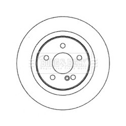 Brake Disc BORG & BECK BBD4723 OE Ref 2044230912