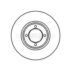 Brake Disc BORG & BECK BBD4724 OE Ref 1429649