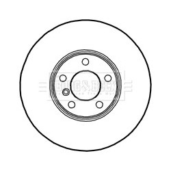 Brake Disc BORG & BECK BBD4725 OE Ref 34116793245