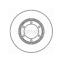 Brake Disc BORG & BECK BBD4728 OE Ref MB950958