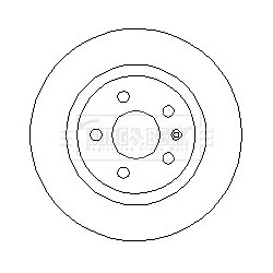 Brake Disc BORG & BECK BBD4729 OE Ref 93190227 BORG & BECK