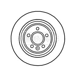 Brake Disc BORG & BECK BBD4730 OE Ref 31471746