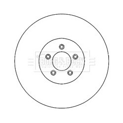 Brake Disc BORG & BECK BBD4731 OE Ref T2R5939