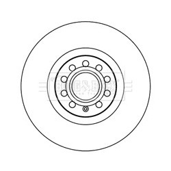 Brake Disc BORG & BECK BBD4733 OE Ref 4B3 615 301