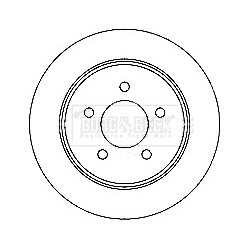 Brake Disc BORG & BECK BBD4734 OE Ref 04721023-AC