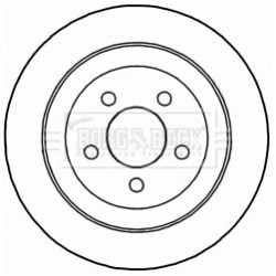 Brake Disc BORG & BECK BBD4735 OE Ref 52129250AA