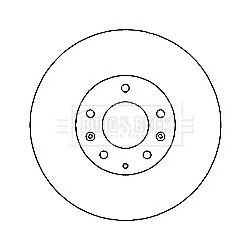 Brake Disc BORG & BECK BBD4737 OE Ref L2063325XA