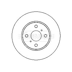 Brake Disc BORG & BECK BBD4740 OE Ref 4351274010