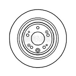 Brake Disc BORG & BECK BBD4744 OE Ref 42510TL0G51