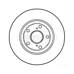 Brake Disc BORG & BECK BBD4745 OE Ref 4351202210