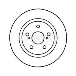 Brake Disc BORG & BECK BBD4747 OE Ref 4243105070