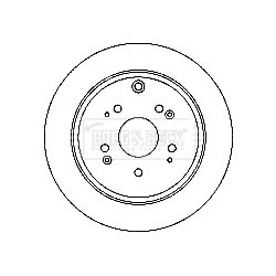 Brake Disc BORG & BECK BBD4748 OE Ref 42510SA9E50
