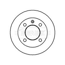 Brake Disc BORG & BECK BBD4749 OE Ref 1570348