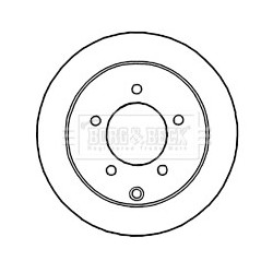 Brake Disc BORG & BECK BBD4753 OE Ref 4615A194