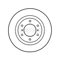 Brake Disc BORG & BECK BBD4754 OE Ref 4615A038
