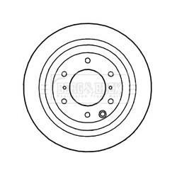 Brake Disc BORG & BECK BBD4755 OE Ref 4615A037