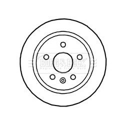 Brake Disc BORG & BECK BBD4757 OE Ref 5 69 127