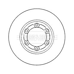 Brake Disc BORG & BECK BBD4758 OE Ref 89730-88680 BORG & BECK