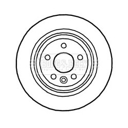 Brake Disc BORG & BECK BBD4759 OE Ref 30769060