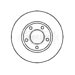 Brake Disc BORG & BECK BBD4760 OE Ref NAM2107