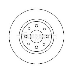 Brake Disc BORG & BECK BBD4761 OE Ref 51813705