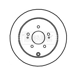 Brake Disc BORG & BECK BBD4763 OE Ref 4615A035