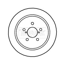 Brake Disc BORG & BECK BBD4764 OE Ref 26700AG001 BORG & BECK