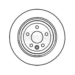 Brake Disc BORG & BECK BBD4767 OE Ref 31381987