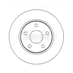 Brake Disc BORG & BECK BBD4768 OE Ref 2AMV9938AB
