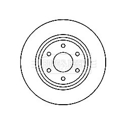 Brake Disc BORG & BECK BBD4769 OE Ref 40206EB30A