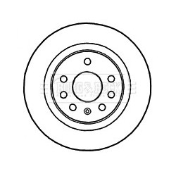 Brake Disc BORG & BECK BBD4772 OE Ref 95526640