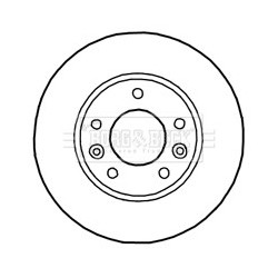 Brake Disc BORG & BECK BBD4774 OE Ref 0K58B33251