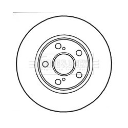 Brake Disc BORG & BECK BBD4776 OE Ref 4351247030
