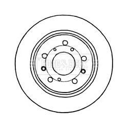 Brake Disc BORG & BECK BBD4778 OE Ref 55311-57K00-000