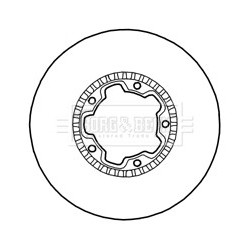 Brake Disc BORG & BECK BBD4779 OE Ref 402069X200