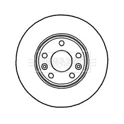 Brake Disc BORG & BECK BBD4780 OE Ref 402064408R
