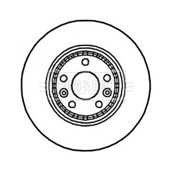 Brake Disc BORG & BECK BBD4781 OE Ref 402064155R